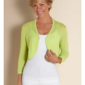 Soft Surroundings Bolero Open Front Cardigan NWT